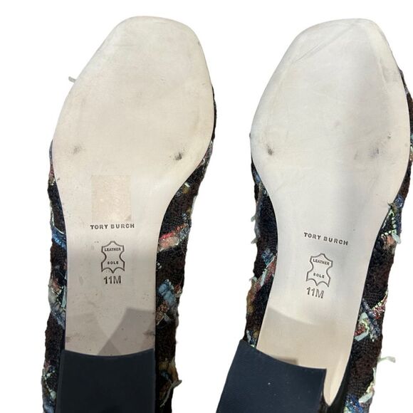 Revolve Tory Burch Wool Blend Mixed Media Tweed Boucle Plaid Pump In Brown/coco - Picture 10 of 10